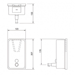 SDS0004 Vertical Soap Dispenser